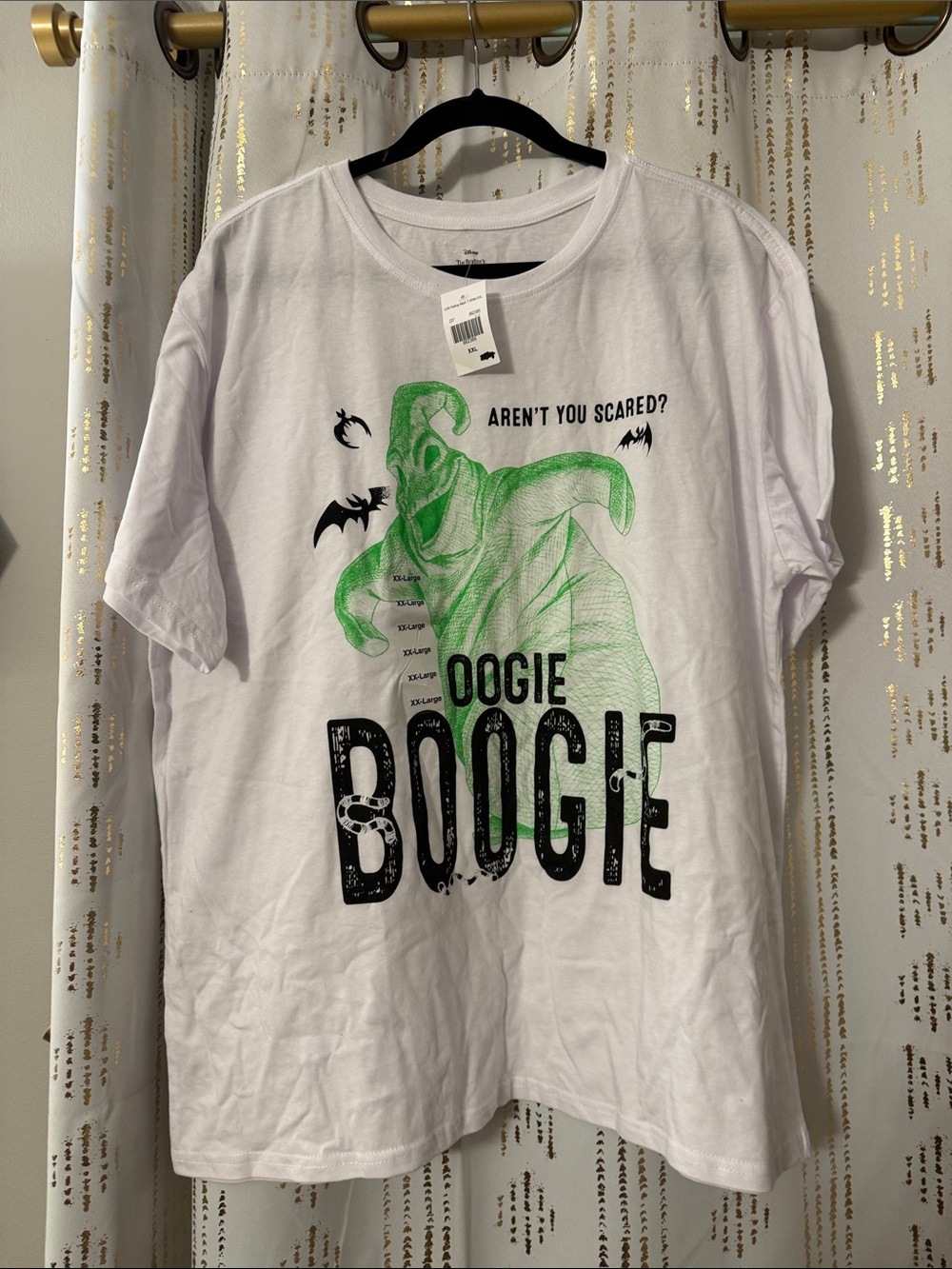 Oogie Boogie Disney Graphic Tee - White with Green & Black